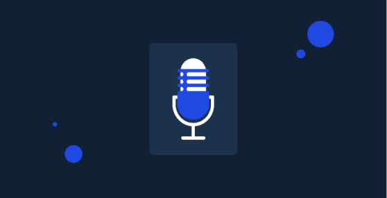 Podcast icon with microphone